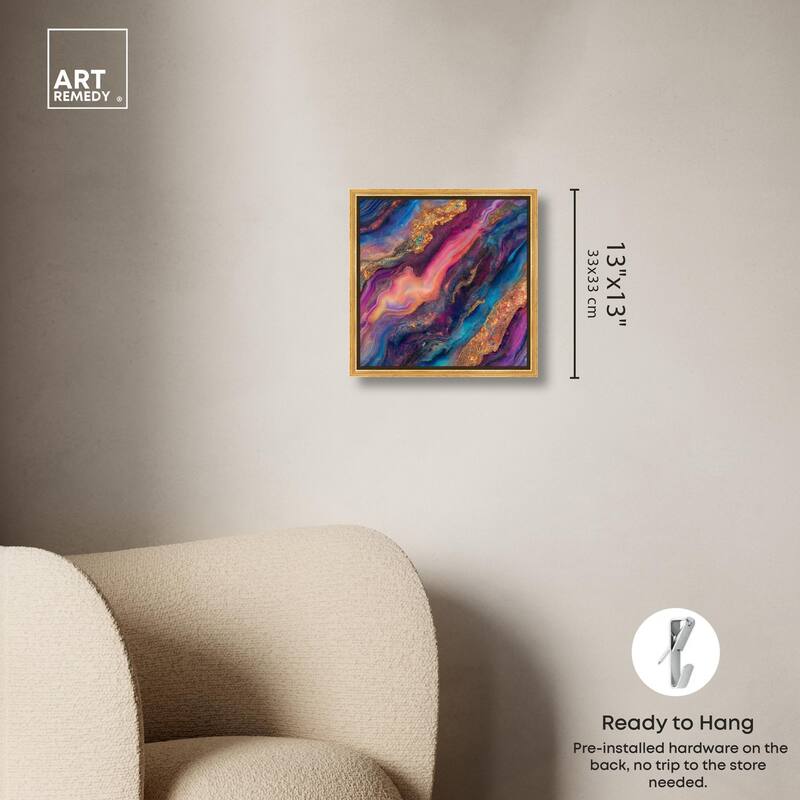 Glittering Spectrum III Canvas by Art Remedy