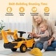 preview thumbnail 6 of 8, Gymax Ride on Toddler Car w/ Safety Helmet Ride on Excavator Car w/