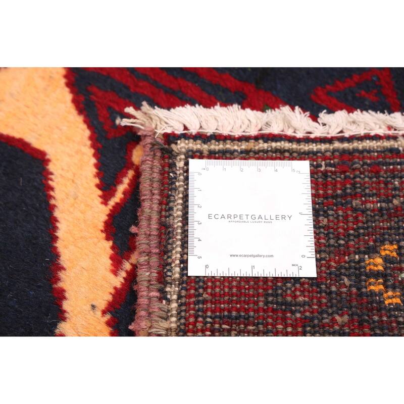 ECARPETGALLERY Hand-knotted Baluch Red Wool Rug - 3'3 x 5'7