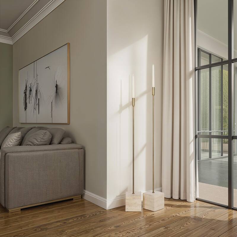 Renwil Chambers Floor Candle Holder, (2 Piece Set)