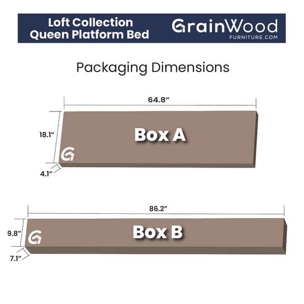 dimension image slide 0 of 2, Grain Wood Furniture Solid Wood Loft Platform Bed