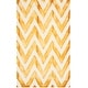 preview thumbnail 84 of 121, SAFAVIEH Dip Dye Marybeth Hand-tufted Wool Chevron Area Rug 4' x 6' - Ivory/Gold - Rectangle
