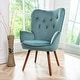 preview thumbnail 8 of 31, Us Pride Furniture Kreedence 26.38" W Microfiber Accent Chair Teal