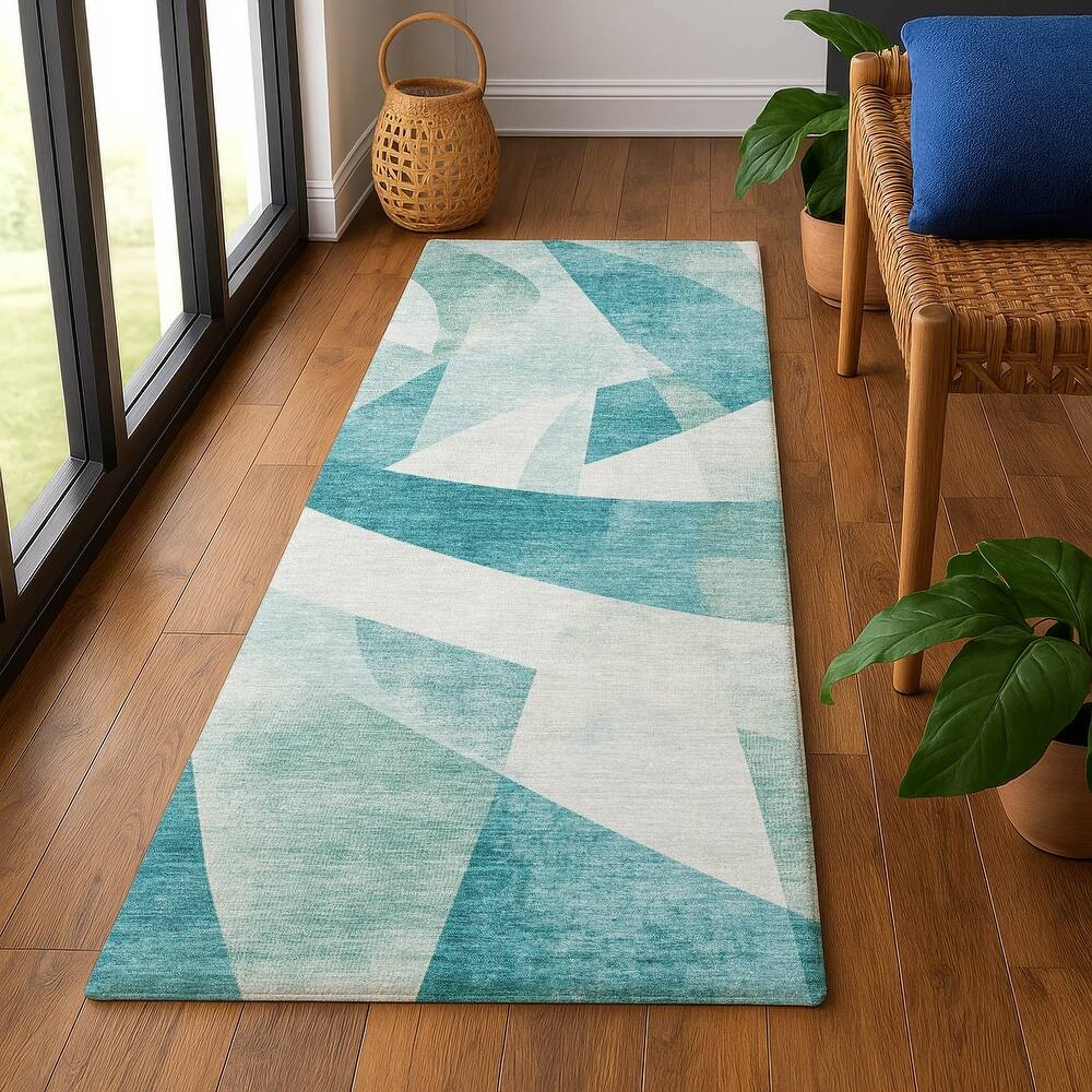 Premium Washable Super Soft Abstract Contemporary Mayfield Rug