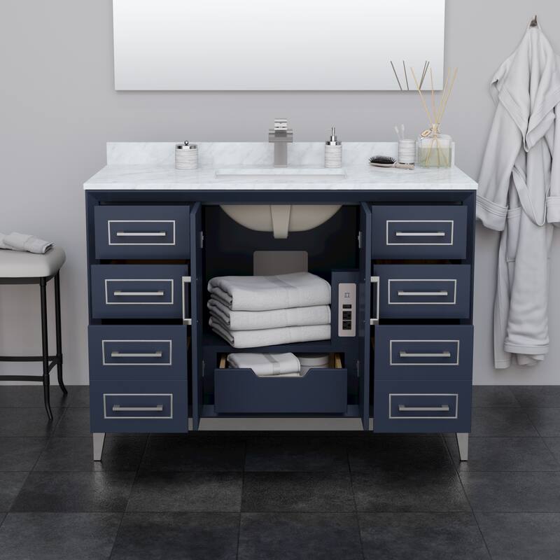 Marlena 48-Inch Single Vanity Set, Cultured Marble Top