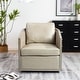 preview thumbnail 81 of 165, KINWELL 31"W Oak Frame Upholstered Swivel Barrel Armchair