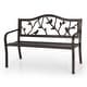 preview thumbnail 3 of 13, Sophia & William Outdoor Patio Metal Bench Antique