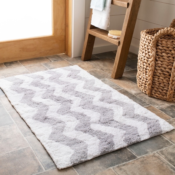 Under the Canopy GOTS Certified Organic Cotton Bath Rug, Runner 60x24,  Charcoal Gray 