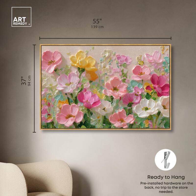 Expressed in Petals I Canvas by Art Remedy