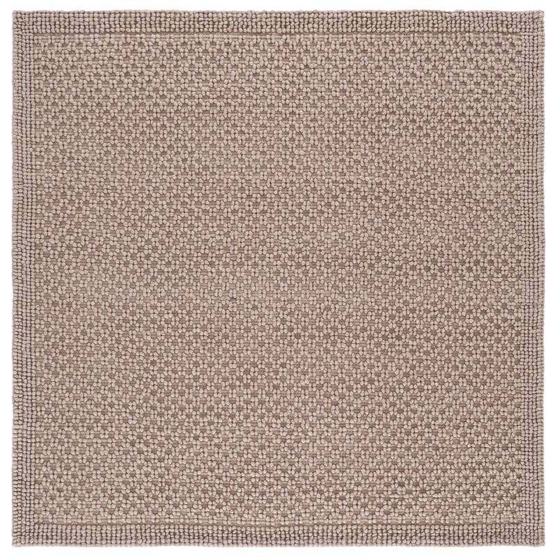 SAFAVIEH Handmade Natura Dorte Casual Wool Rug - 6' Square - Beige