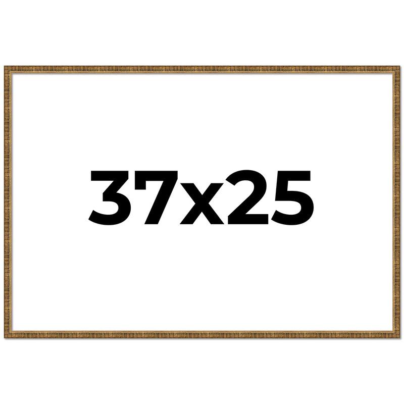37x25 Frame Gold Picture Frame - Complete Modern Photo Frame Includes
