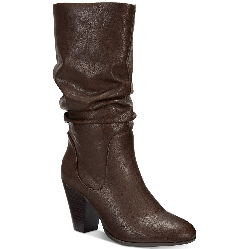 womens mid calf dress boots