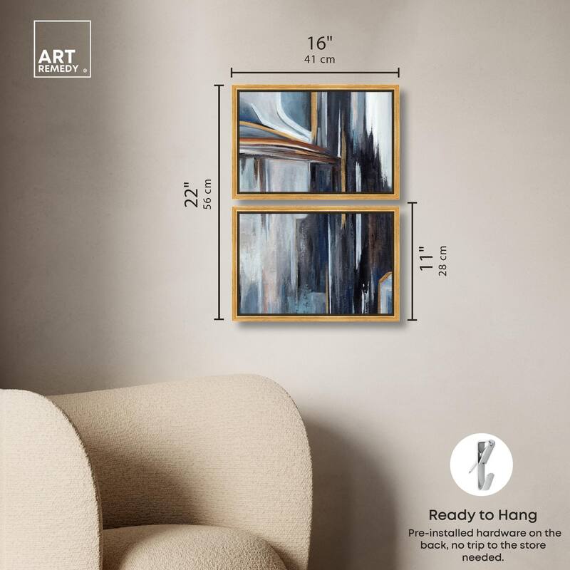 Aftereffect Canvas Set of 2 by Art Remedy