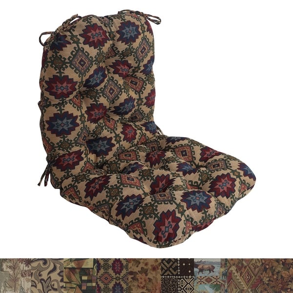 48-inch by 24-inch Tapestry Swivel Rocker Cushion (Multiple Patterns ...