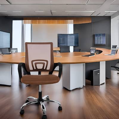 Ergonomic Home Office Desk Chair with Adjustable Lumbar Support