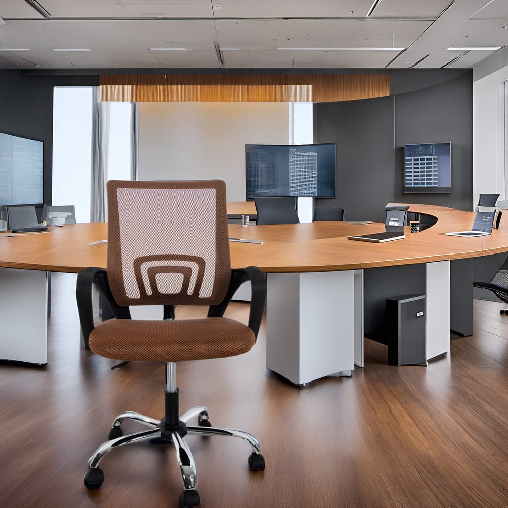 Ergonomic Home Office Desk Chair with Adjustable Lumbar Support