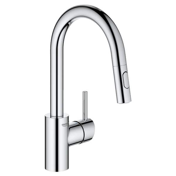 slide 2 of 13, Grohe Concetto 1.75 GPM Single Hole Pull Down Bar Faucet Starlight Chrome