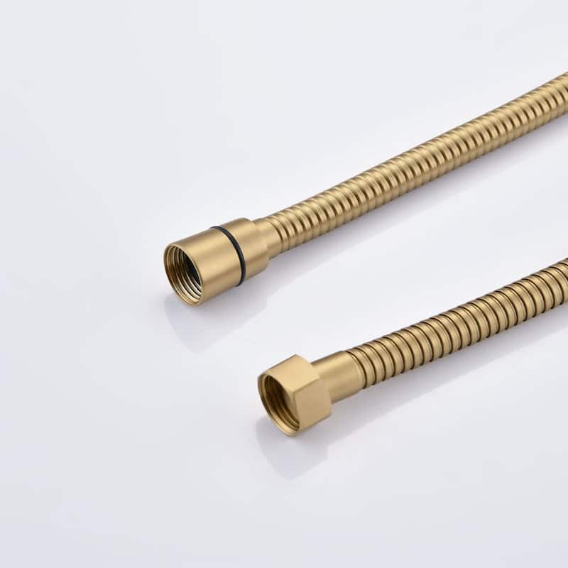 Brushed Gold Shower System with Handheld and 4 Body Sprays