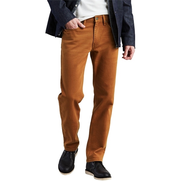 Levi's Mens 514 Straight Leg Jeans, brown, 34W x 30L. Opens flyout.