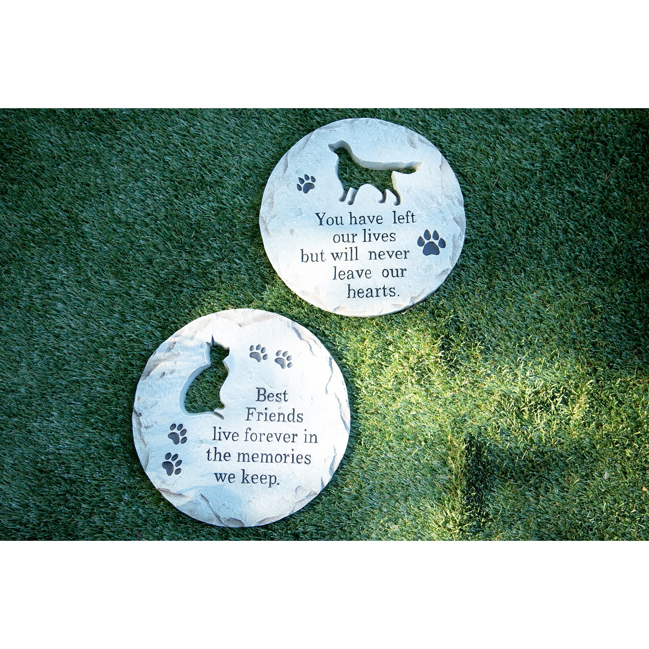 Exhart Dog Memorial Marker 11.75 in. x 11.75 in. x 0.875 in. Dog