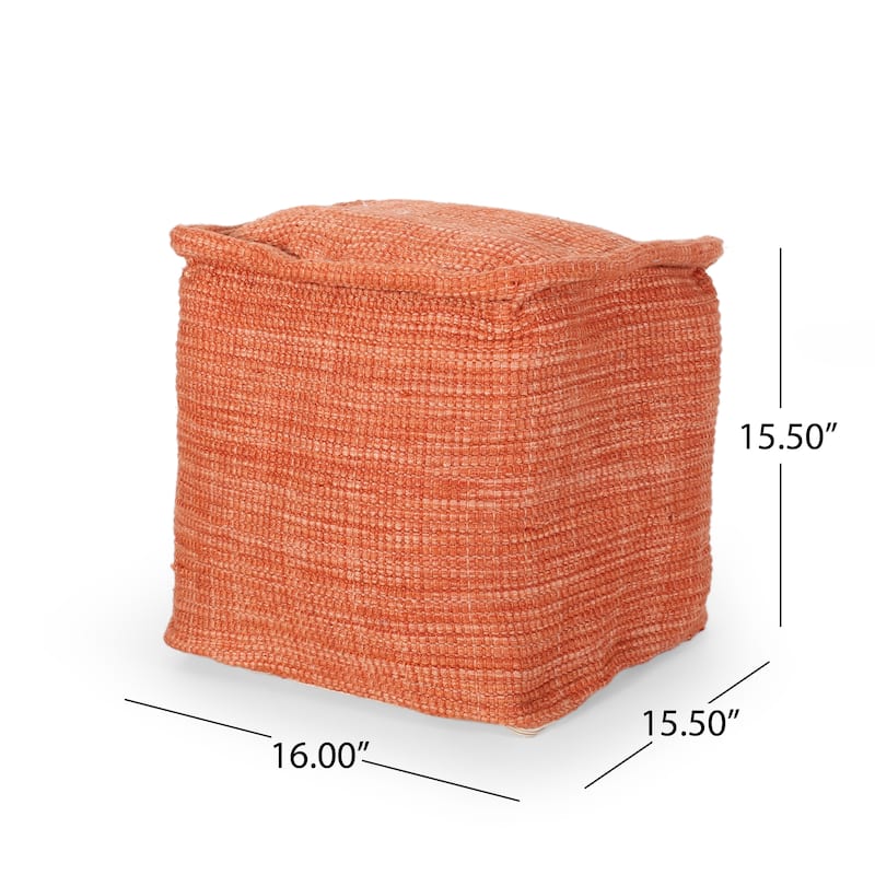 Cadence Boho Yarn Pouf by Christopher Knight Home