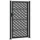 preview thumbnail 14 of 53, vidaXL Garden Gate Black 39.4x49.2" Steel Trace Design