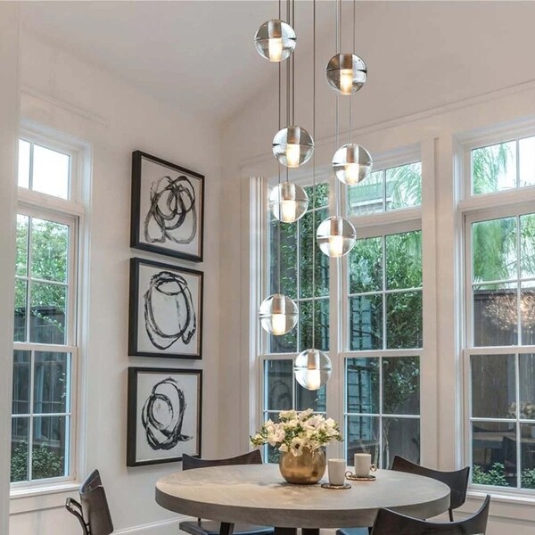 Tiered top pendant light