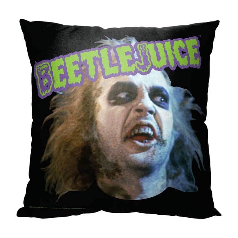 Warner Brothers Beetlejuice 18 Inch Throw Pillow