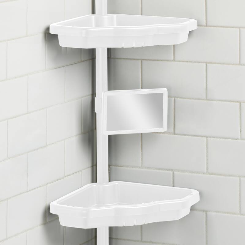 Bath Bliss 4 Tier Corner Shower Organizer in Black