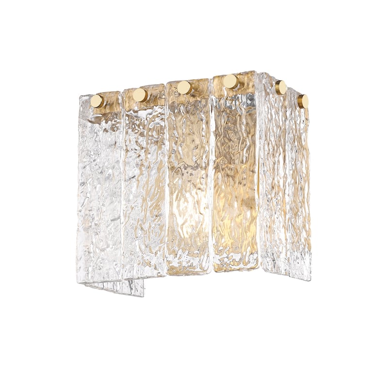 Z-Lite 1943-1S Glacier 7" Tall Bathroom Sconce