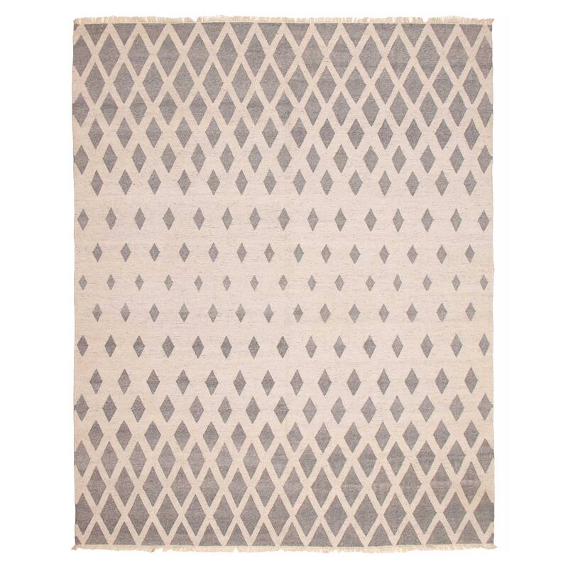 Ankara FW Grey Kilim 9'0" x 11'5" - 9'0 x 11'5 - Light Grey - 9'0 x 11'5