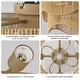 preview thumbnail 25 of 26, 20'' Boho Caged Ceiling Fan With Fabric Shades, Light Kit And Remote Control