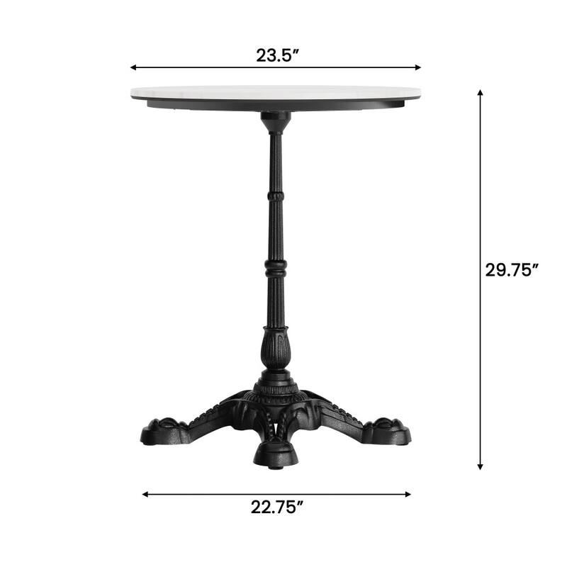 Commercial All-Weather HPL Tabletop with Bistro Base