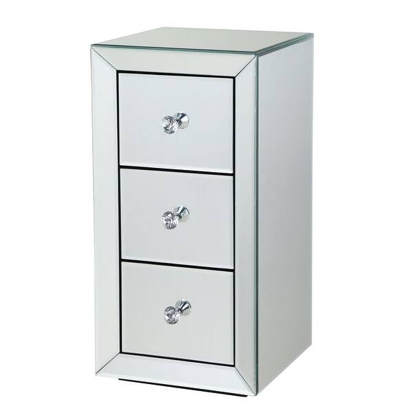 Mirrored 3 Draw Bedside Cabinet Venetian Glass Bedside Table Nightstand Home Mirrored 3 Draw Bedside Cabinet Venetian Glass Bedside Table Nightstand Home