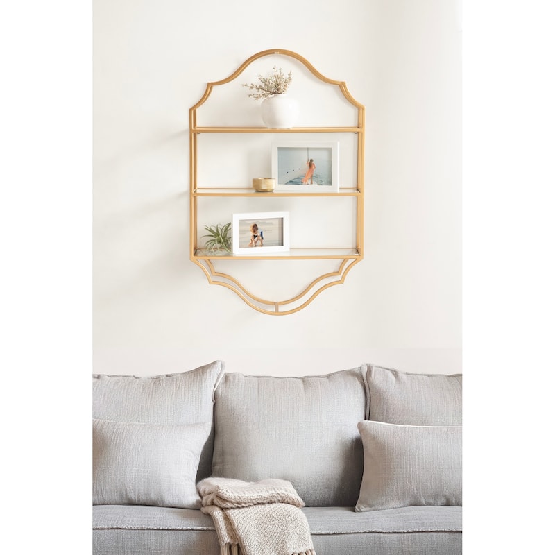 Kate and Laurel Leanna Tiered Wall Shelf
