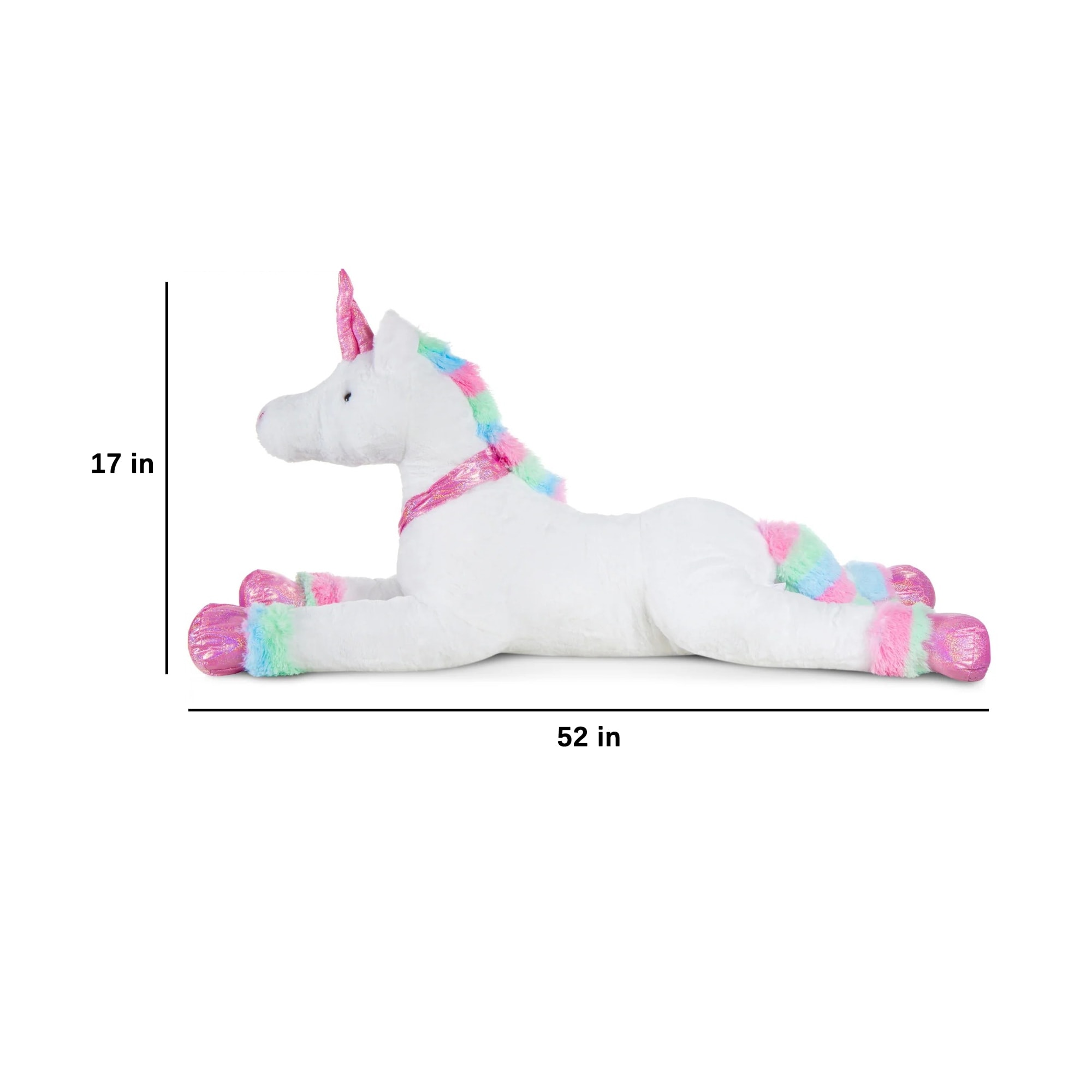 Kids Extra Large Life Size Plush Rainbow Unicorn Stuffed Animal Bed Bath Beyond 39673794