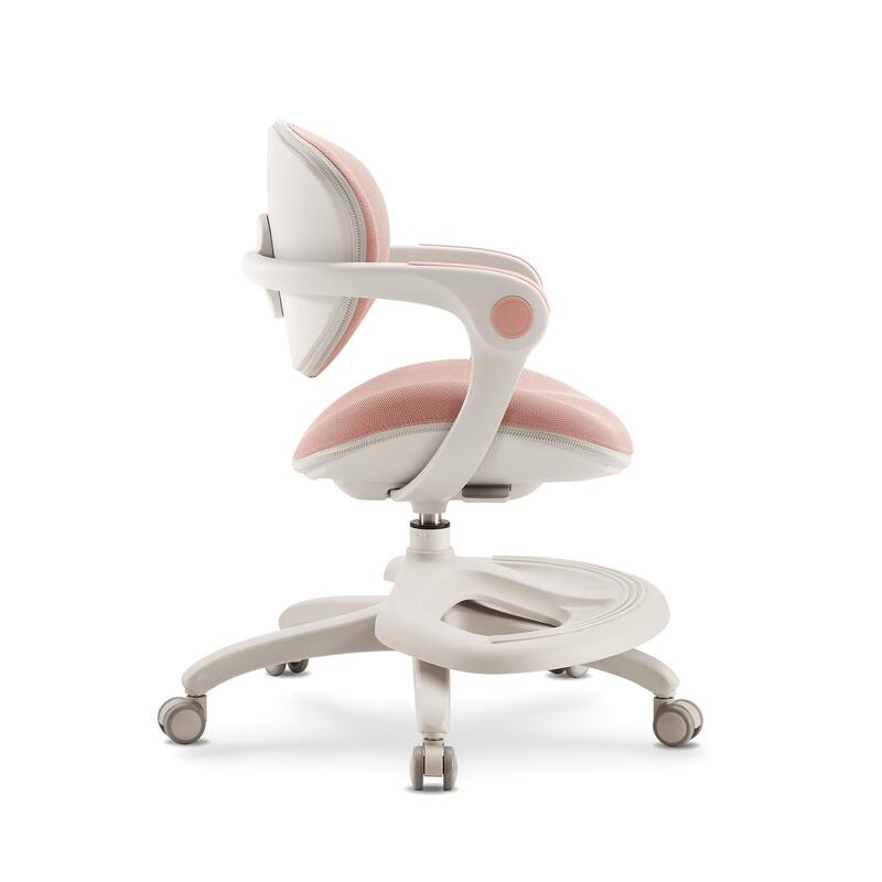 Ergonomic Kids Desk Chair with Rotating Footrest | Growing Office Chair with Adjustable Seat and Lumbar Support