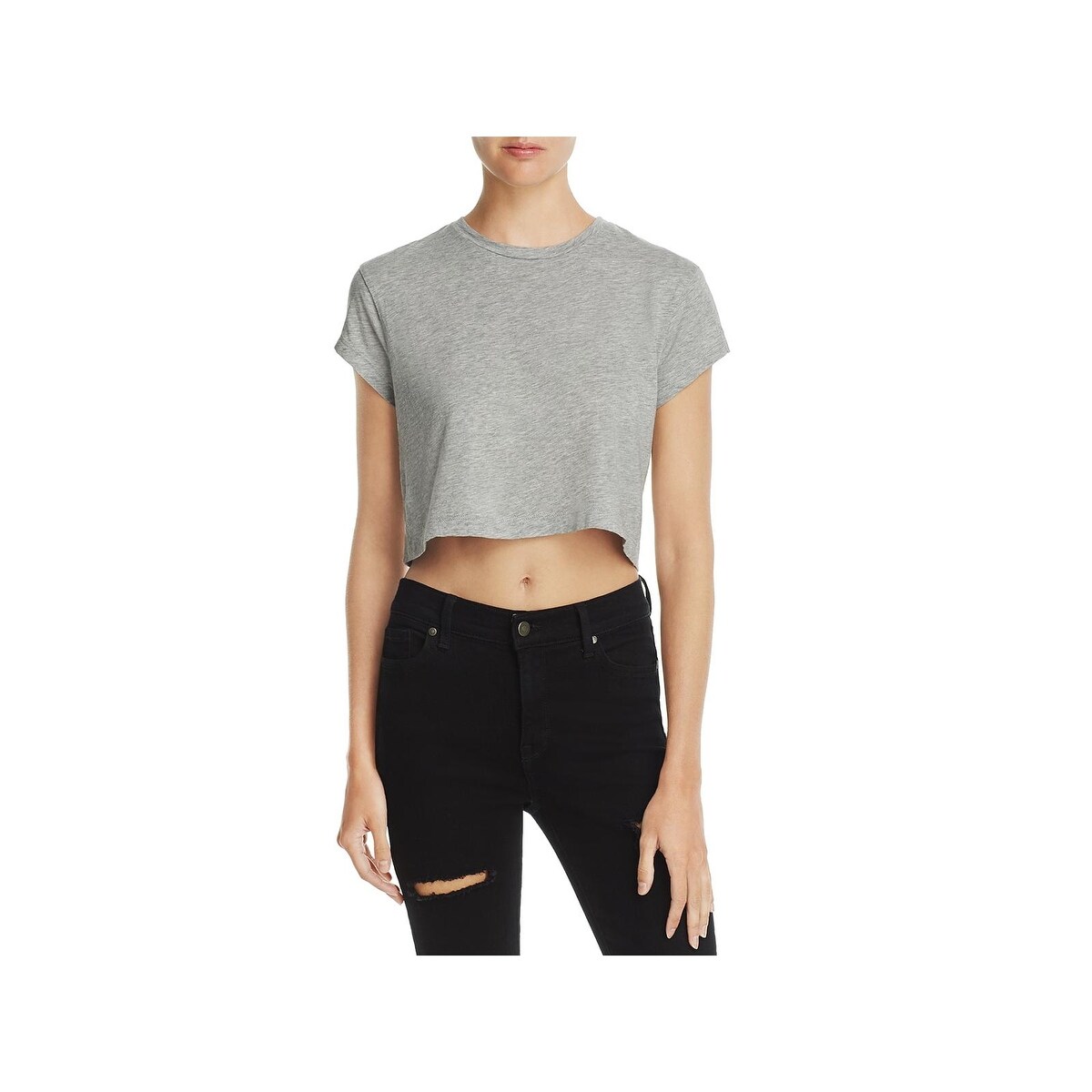 cropped short sleeve sweatshirt