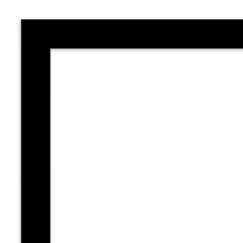 Basic Narrow Wood Framed Natural Corkboard Bulletin Board