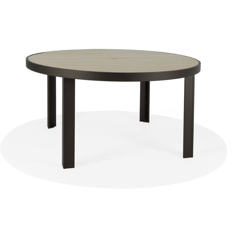 Hamilton 54" Round Dining Table w/hole (HDPE) - N/A