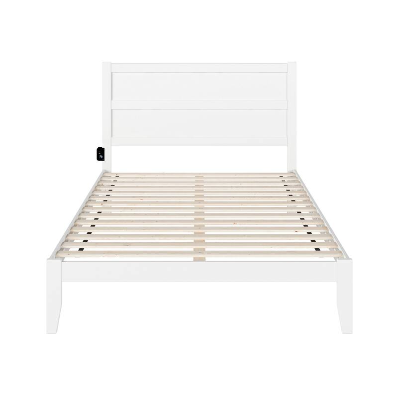 NoHo Queen Platform Bed in White