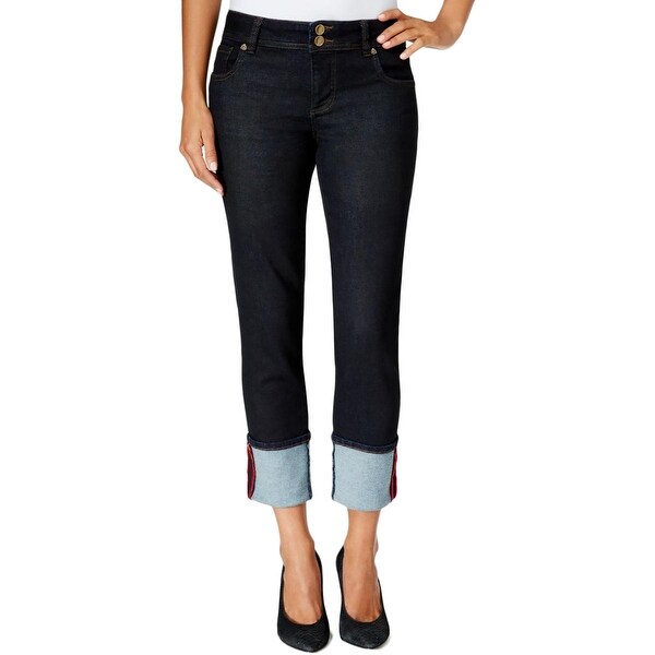 straight leg jeans rolled up