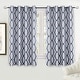 preview thumbnail 30 of 58, DriftAway Mason/Geo Thermal Insulated Blackout Grommet Window Curtain Panel 52"Width X 54 "Length - Navy