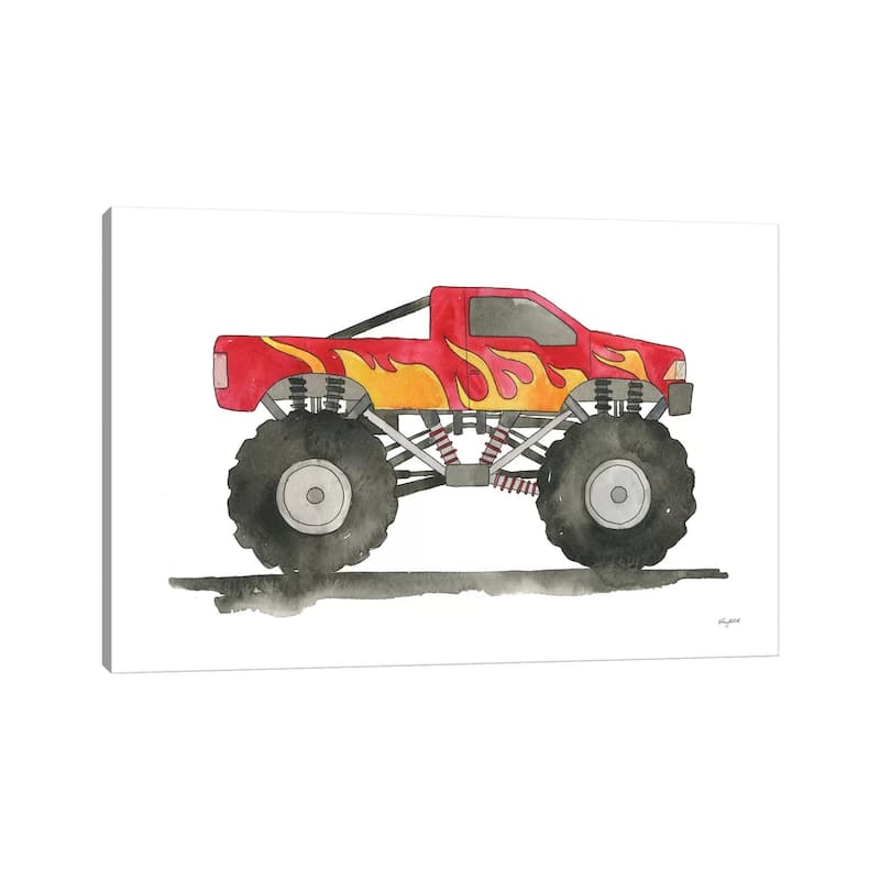 iCanvas "Monster Truck" by Kelsey McNatt Canvas Print
