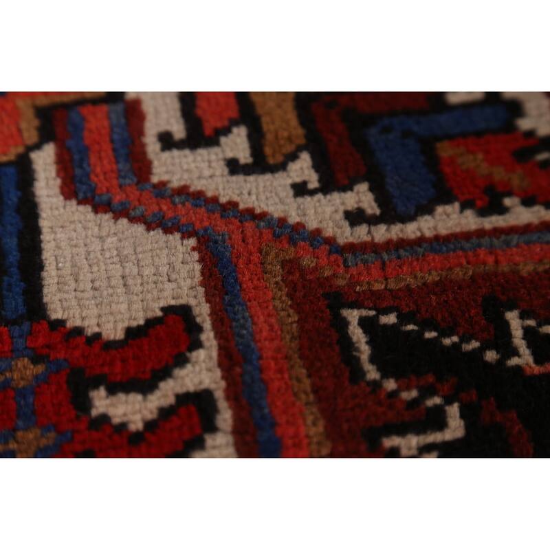 Hand Knotted Oriental 100% Wool Carpet Traditional Medallion Red Heriz Area Rug - 10' 10'' X 8' 1''