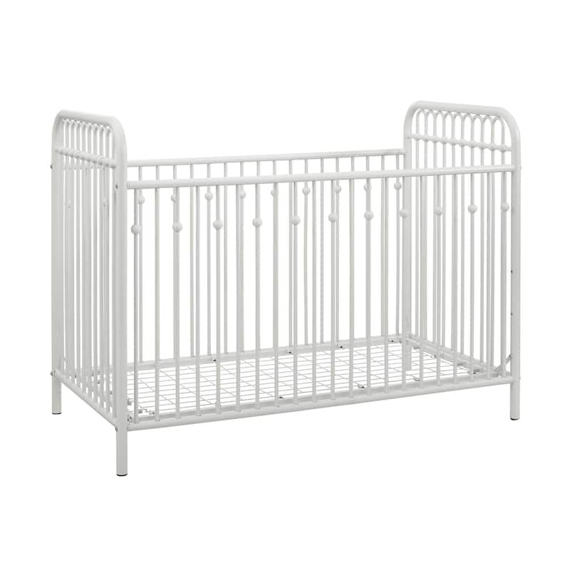 Little Seeds Monarch Hill Ivy Metal Crib - N/A - White