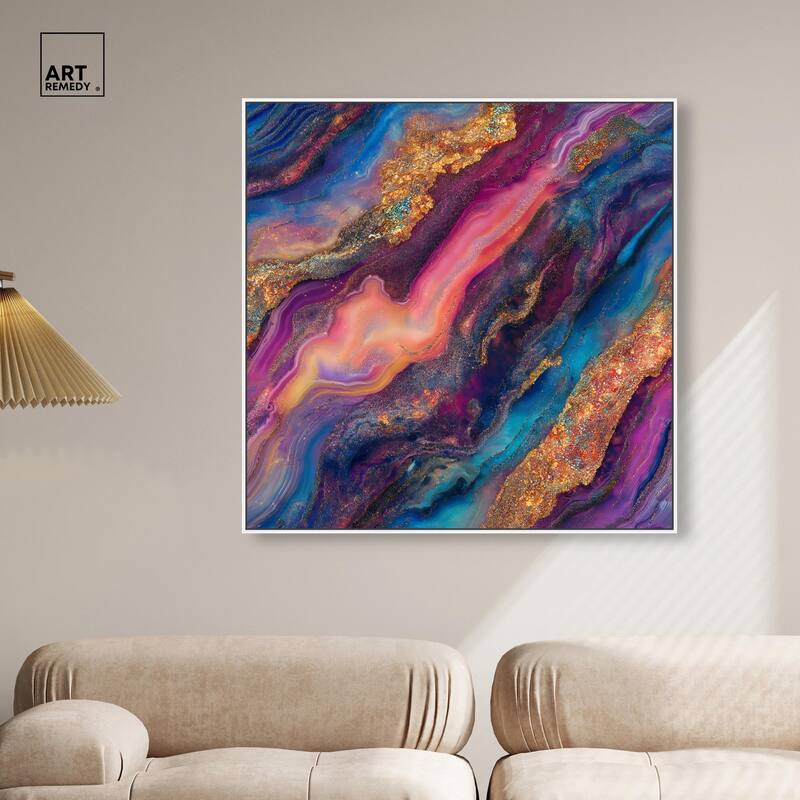 Glittering Spectrum III Canvas by Art Remedy