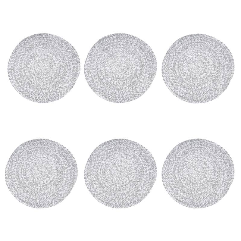 Braided Round Placemats Sets of 6 Collection