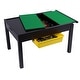 preview thumbnail 4 of 4, UTEX-2 in 1 Kids Large Activity Lego Table with Storage, Espresso