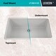 preview thumbnail 9 of 8, Lexicon Granite Composite 32 inch Kitchen sink in Galaxy White - 19x32